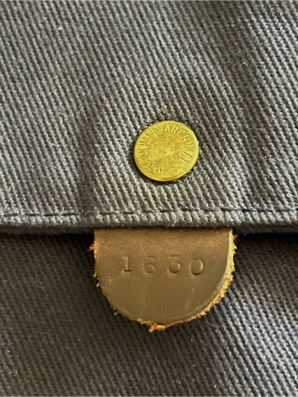 Archival Clothing - “Flap Musette” Waxed Canvas Messenger Bag
